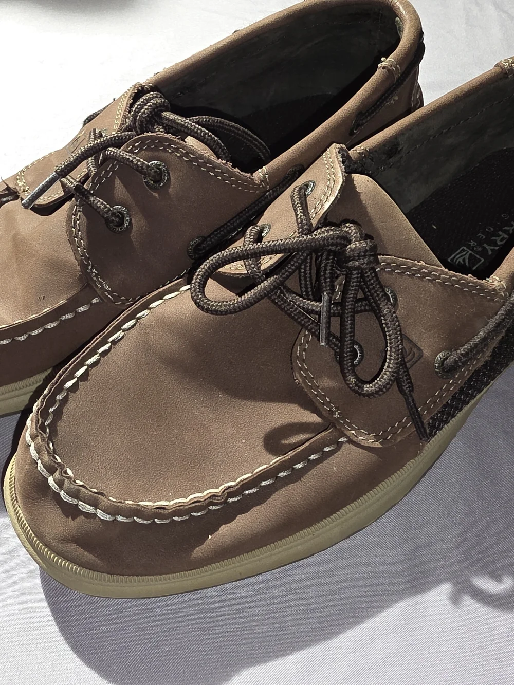Sperry Brown Leather Boat Shoes